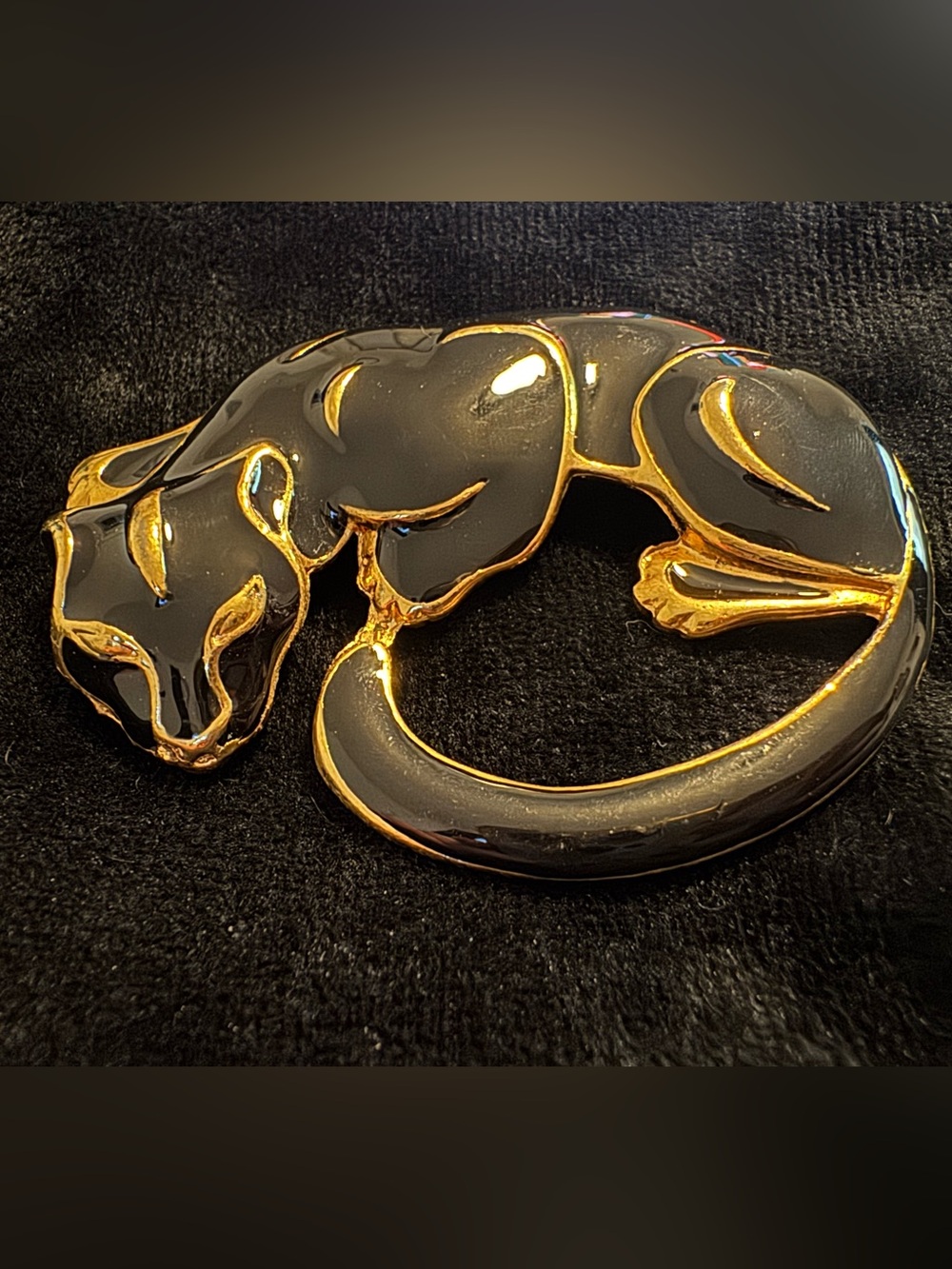 Vintage Leopard Brooch